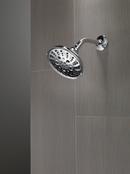 DELTA UNIVERSAL SHOWERING COMPONENTS H2OKINETIC 5-SETTING TRADITIONAL RAINCAN SHOWER HEAD 