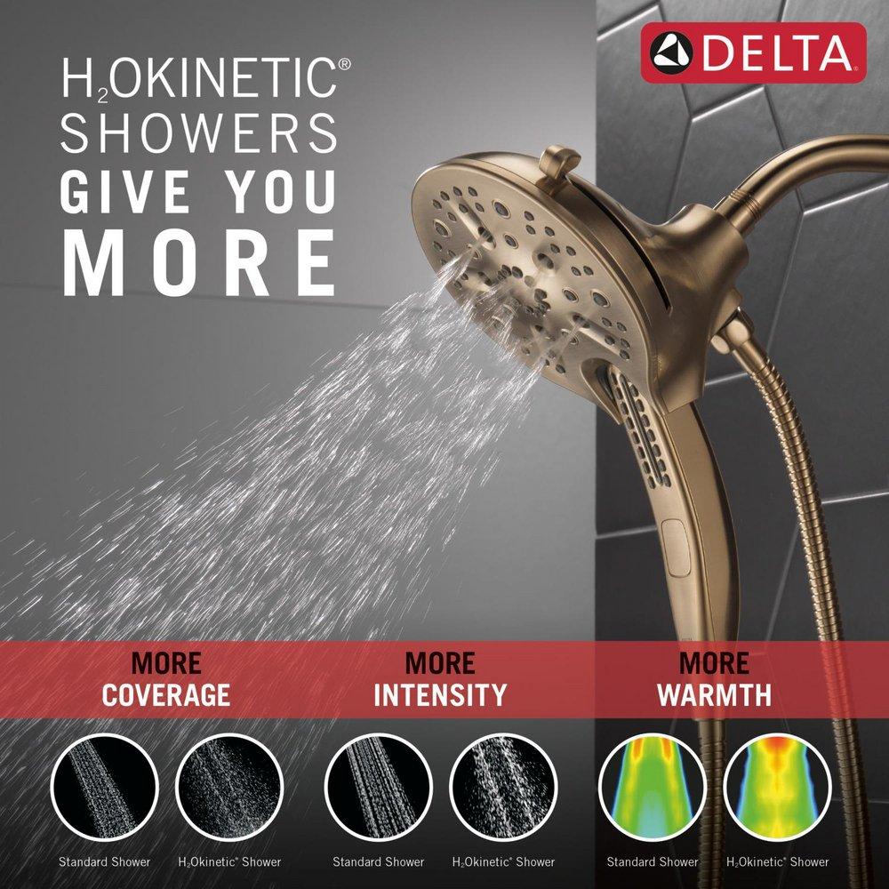 Delta Faucet Lumicoat Champagne Bronze Multi Function Hand Shower 