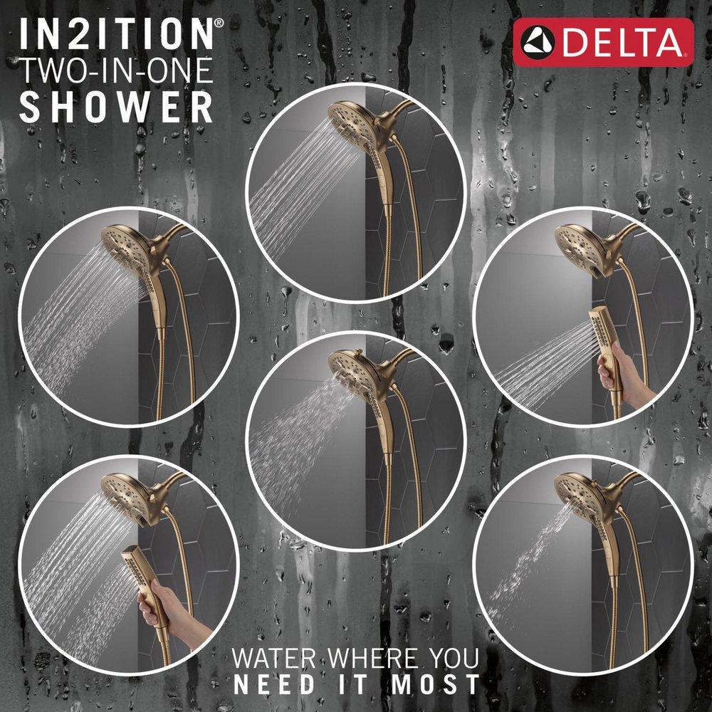 Delta Faucet Lumicoat Champagne Bronze Multi Function Hand Shower 