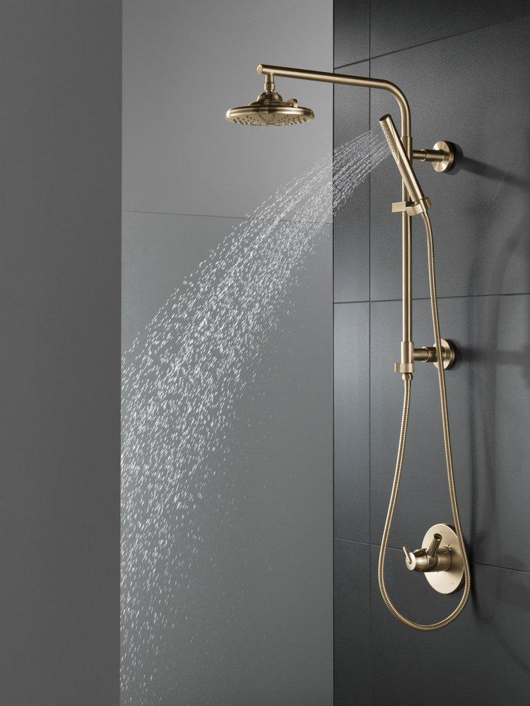 Delta Faucet Lumicoat Champagne Bronze 26-1/16 in. Shower Rail 