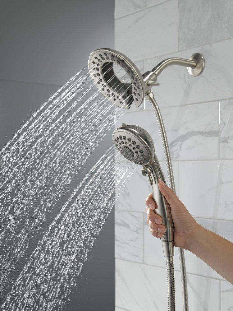 Delta Faucet Lumicoat Stainless Multi Function Hand Shower 