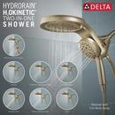 Delta Faucet Lumicoat Champagne Bronze Multi Function Showerhead 