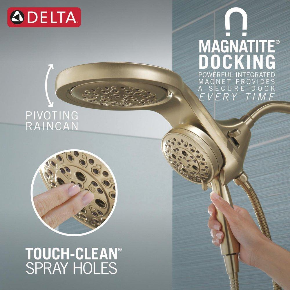Delta Faucet Lumicoat Champagne Bronze Multi Function Showerhead 