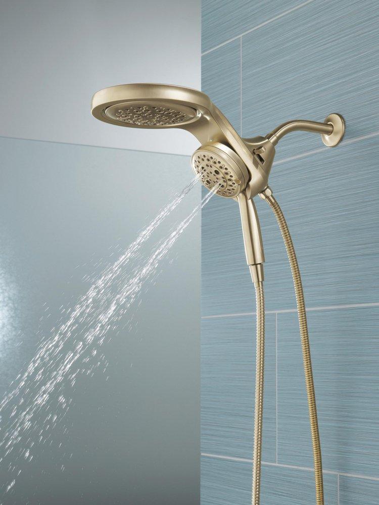 Delta Faucet Lumicoat Champagne Bronze Multi Function Showerhead 