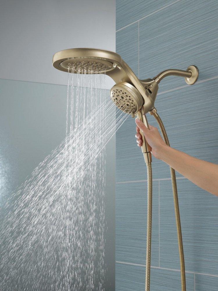 Delta Faucet Lumicoat Champagne Bronze Multi Function Showerhead 