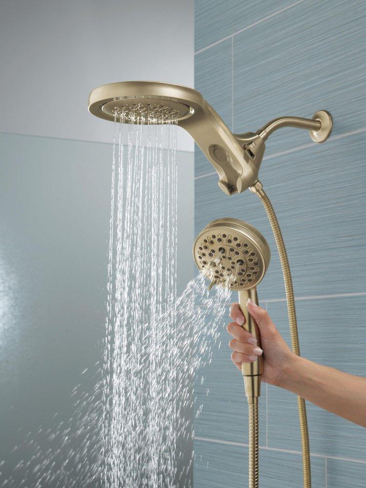 Delta Faucet Lumicoat Champagne Bronze Multi Function Showerhead 