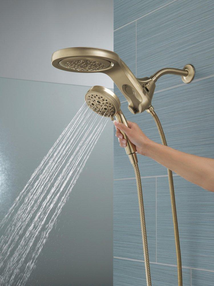 Delta Faucet Lumicoat Champagne Bronze Multi Function Showerhead 
