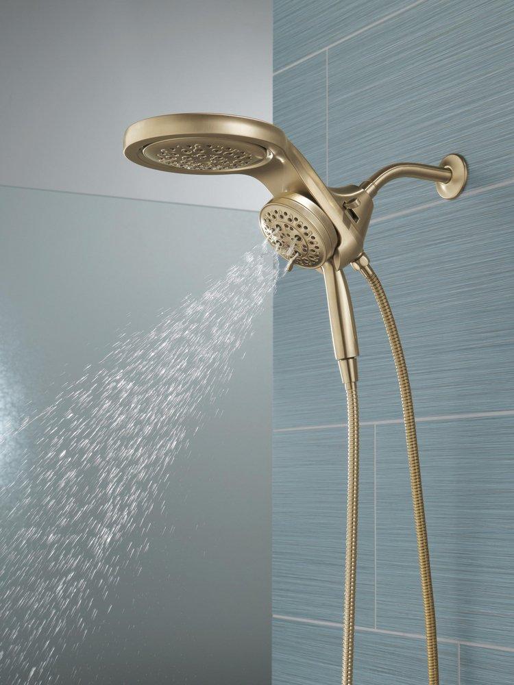 Delta Faucet Lumicoat Champagne Bronze Multi Function Showerhead 