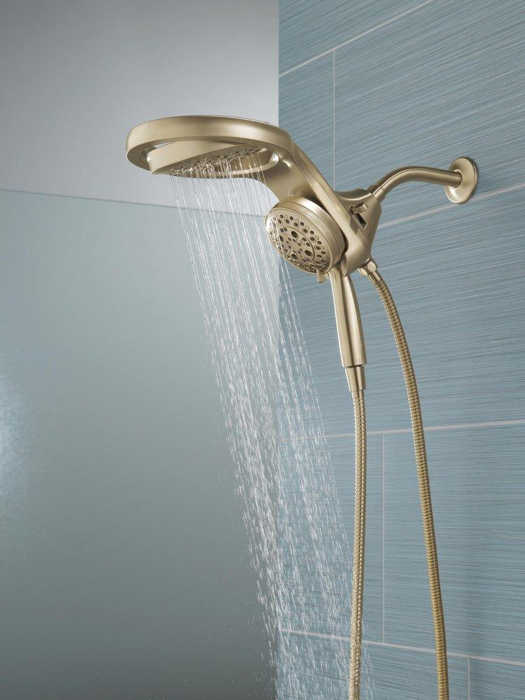 Delta Faucet Lumicoat Champagne Bronze Multi Function Showerhead 