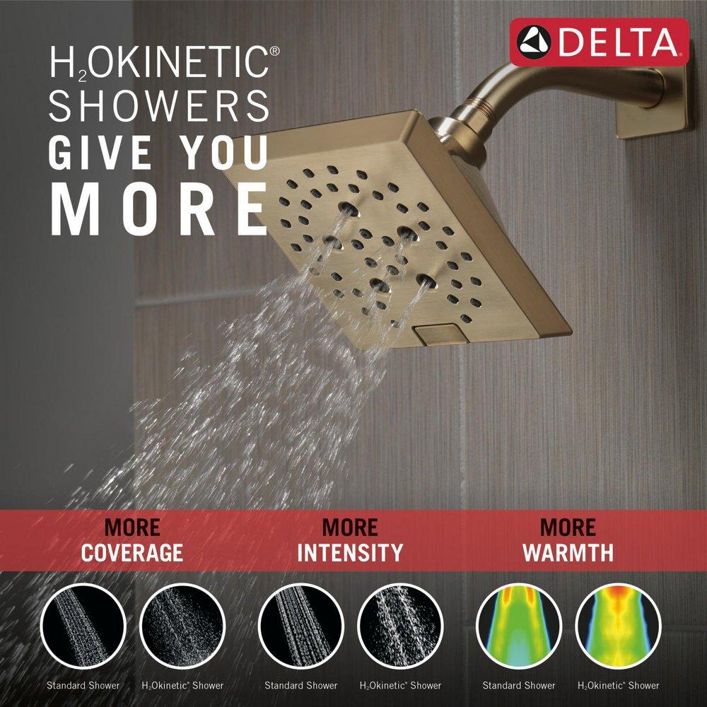 Delta Faucet Lumicoat Champagne Bronze Multi Function Showerhead 