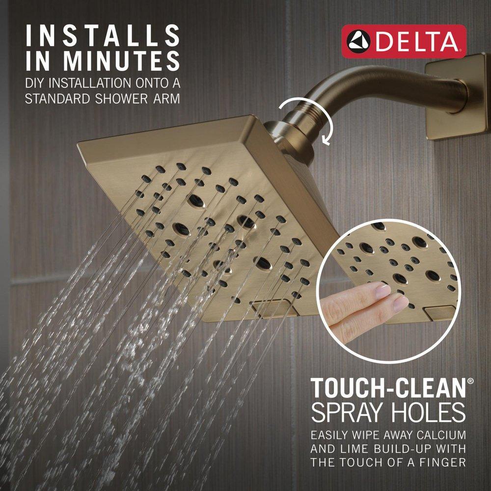 Delta Faucet Lumicoat Champagne Bronze Multi Function Showerhead 