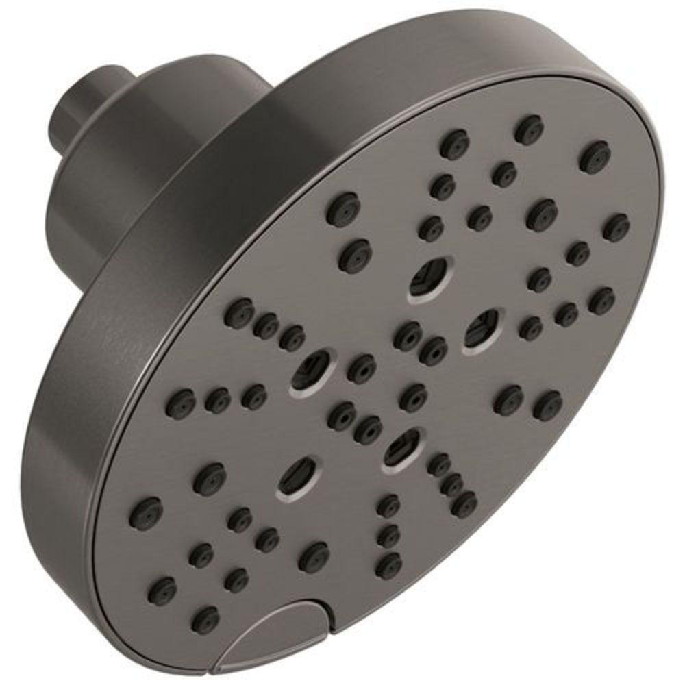 Delta Faucet Black Stainless Multi Function Drench, Full, Massage, Pause and Wide Showerhead 