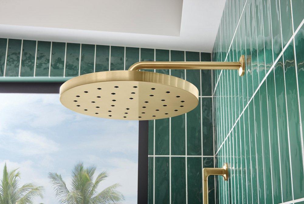 Brizo Luxe Gold Single Function Rain Showerhead 