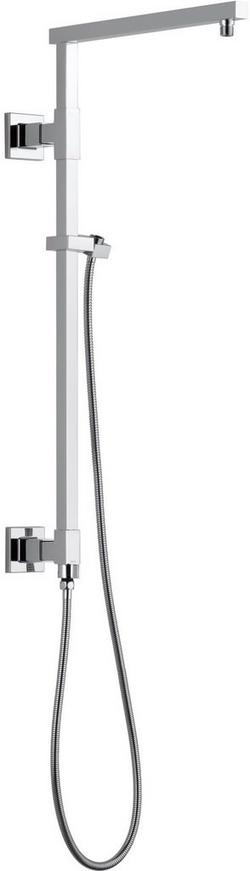 26 in. Shower Rail with Hose in Lumicoat Chrome