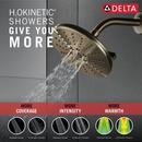 Delta Faucet Lumicoat Champagne Bronze Multi Function Showerhead 