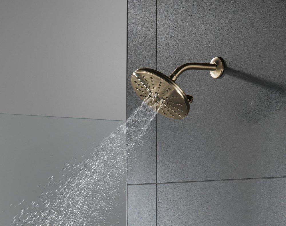 Delta Faucet Lumicoat Champagne Bronze Multi Function Showerhead 