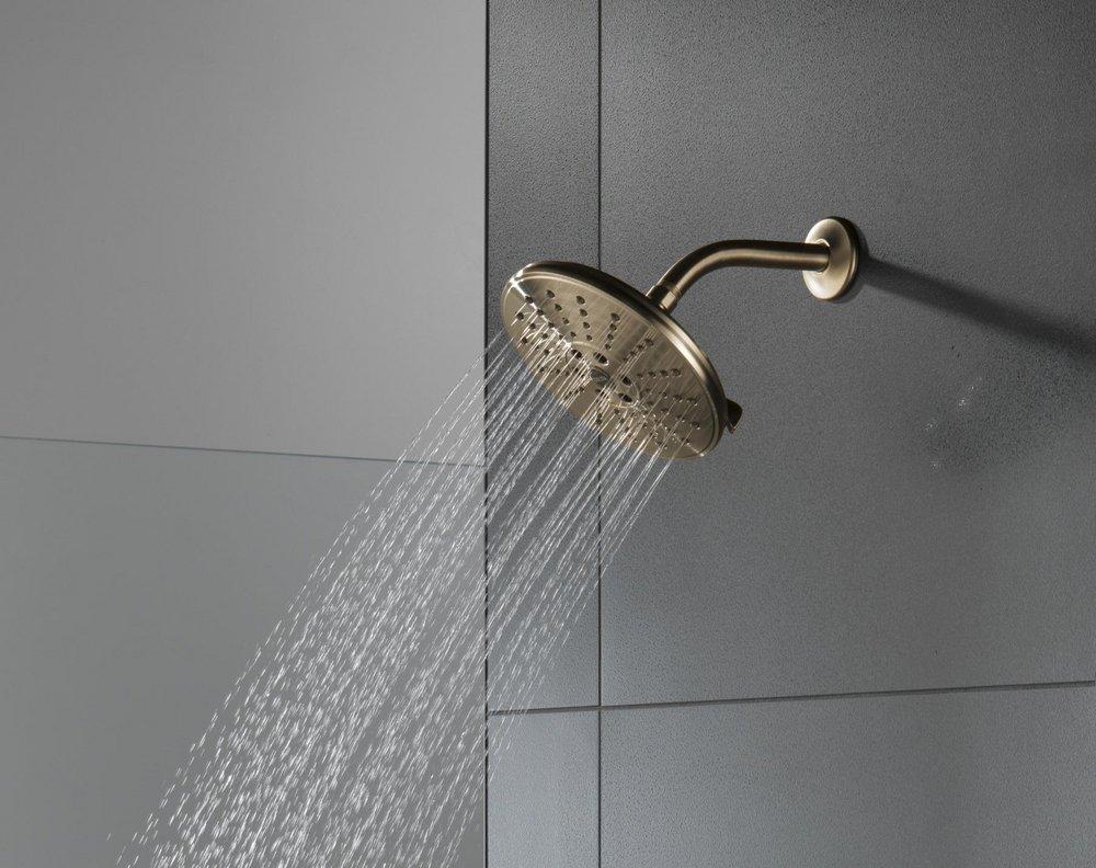 Delta Faucet Lumicoat Champagne Bronze Multi Function Showerhead 