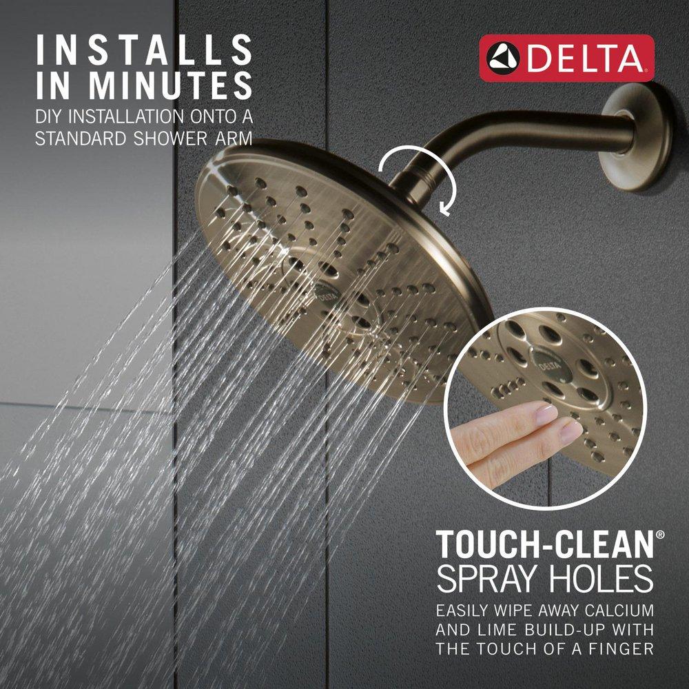Delta Faucet Lumicoat Champagne Bronze Multi Function Showerhead 