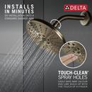 Delta Faucet Lumicoat Champagne Bronze Multi Function Showerhead 