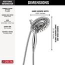 Delta Faucet Lumicoat Chrome Multi Function Showerhead 