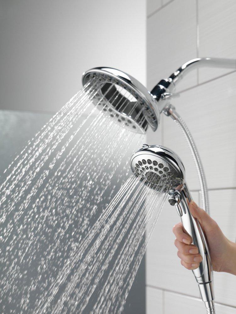 Delta Faucet Lumicoat Chrome Multi Function Showerhead 