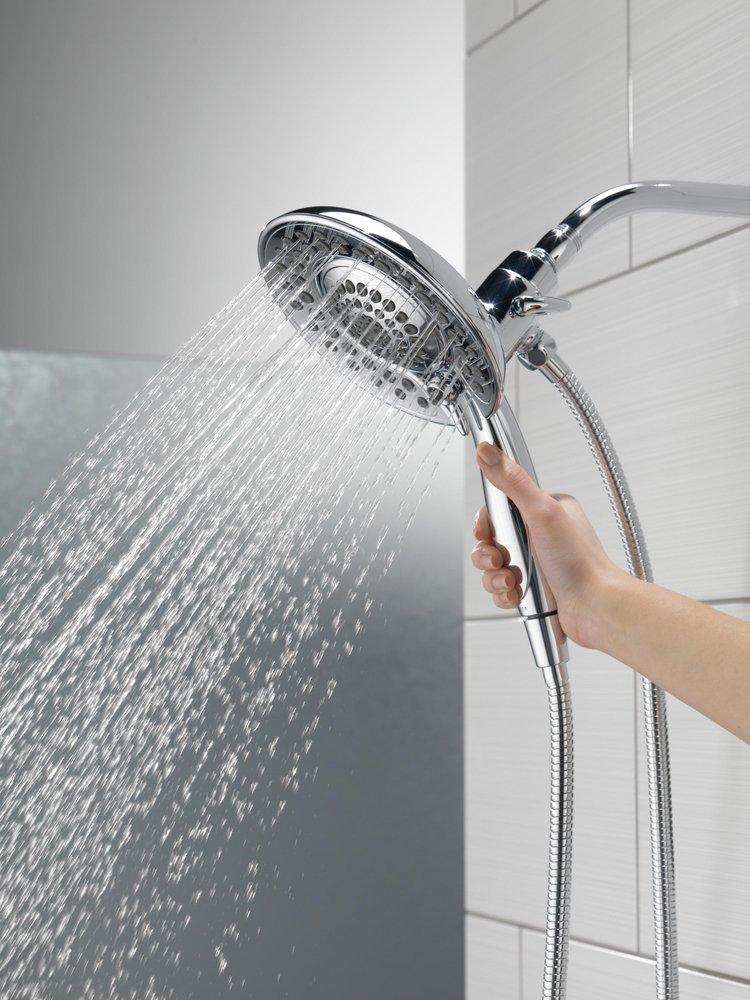 Delta Faucet Lumicoat Chrome Multi Function Showerhead 