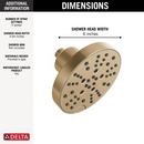 Delta Faucet Lumicoat® Champagne Bronze Multi Function Showerhead 