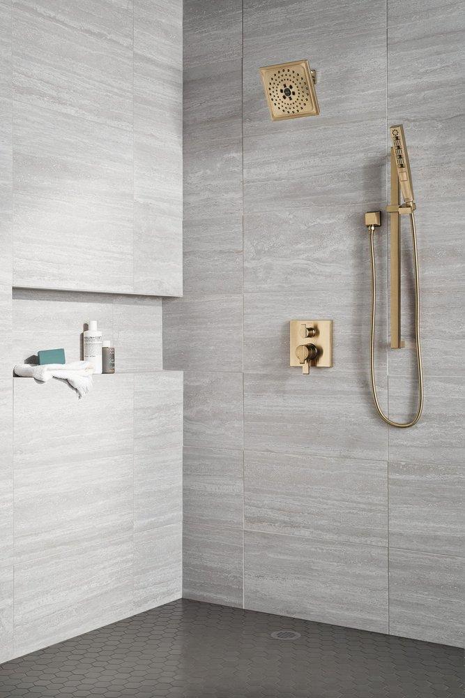 DELTA UNIVERSAL SHOWERING COMPONENTS H2OKINETIC 3-SETTING RAINCAN SHOWER HEAD 