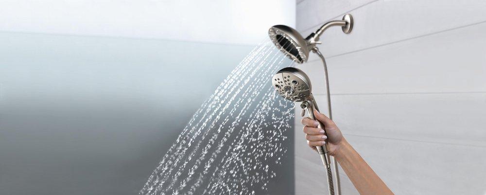 Delta Faucet Lumicoat Stainless Multi Function Hand Shower 