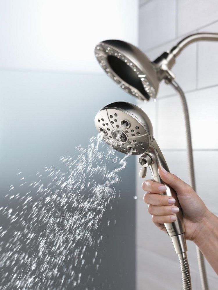 Delta Faucet Lumicoat Stainless Multi Function Hand Shower 