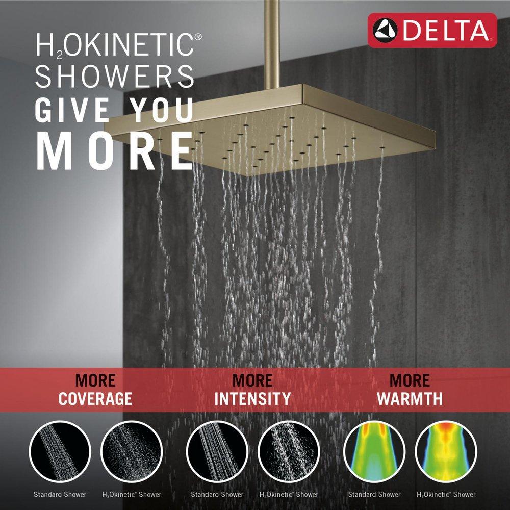 Delta Faucet Lumicoat Champagne Bronze Single Function Showerhead 
