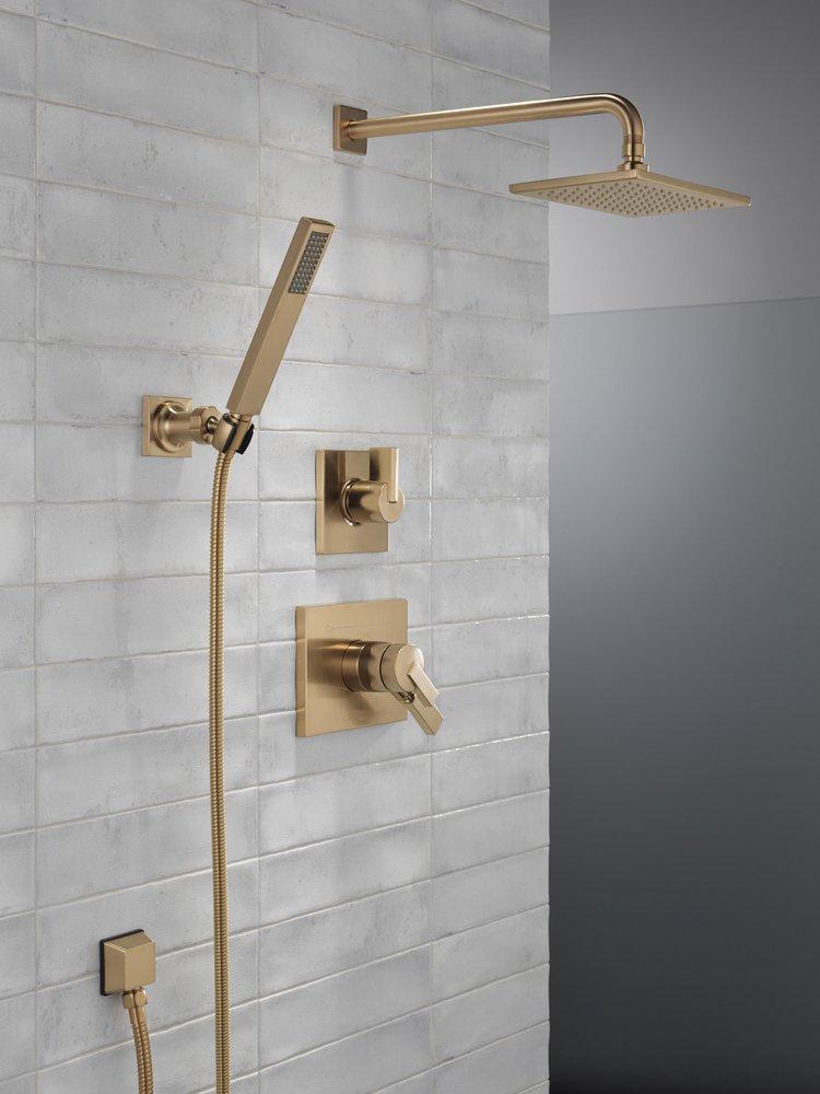 Square Wall Elbow for Hand Shower in Lumicoat&reg; Champagne Bronze 