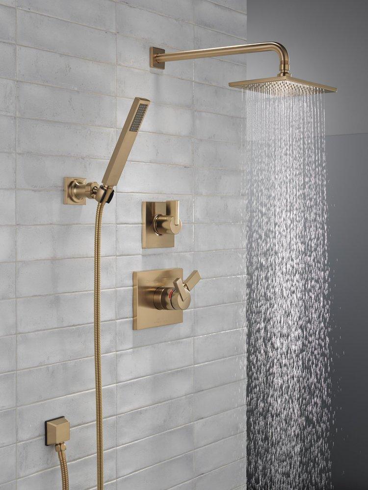 Square Wall Elbow for Hand Shower in Lumicoat&reg; Champagne Bronze 
