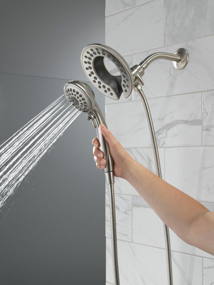 Delta Faucet Lumicoat Stainless Multi Function Showerhead 