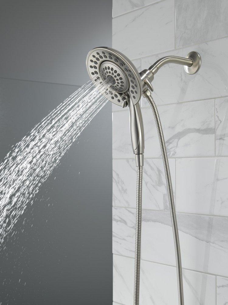 Delta Faucet Lumicoat Stainless Multi Function Showerhead 