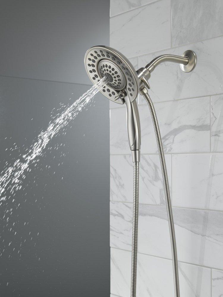 Delta Faucet Lumicoat Stainless Multi Function Showerhead 