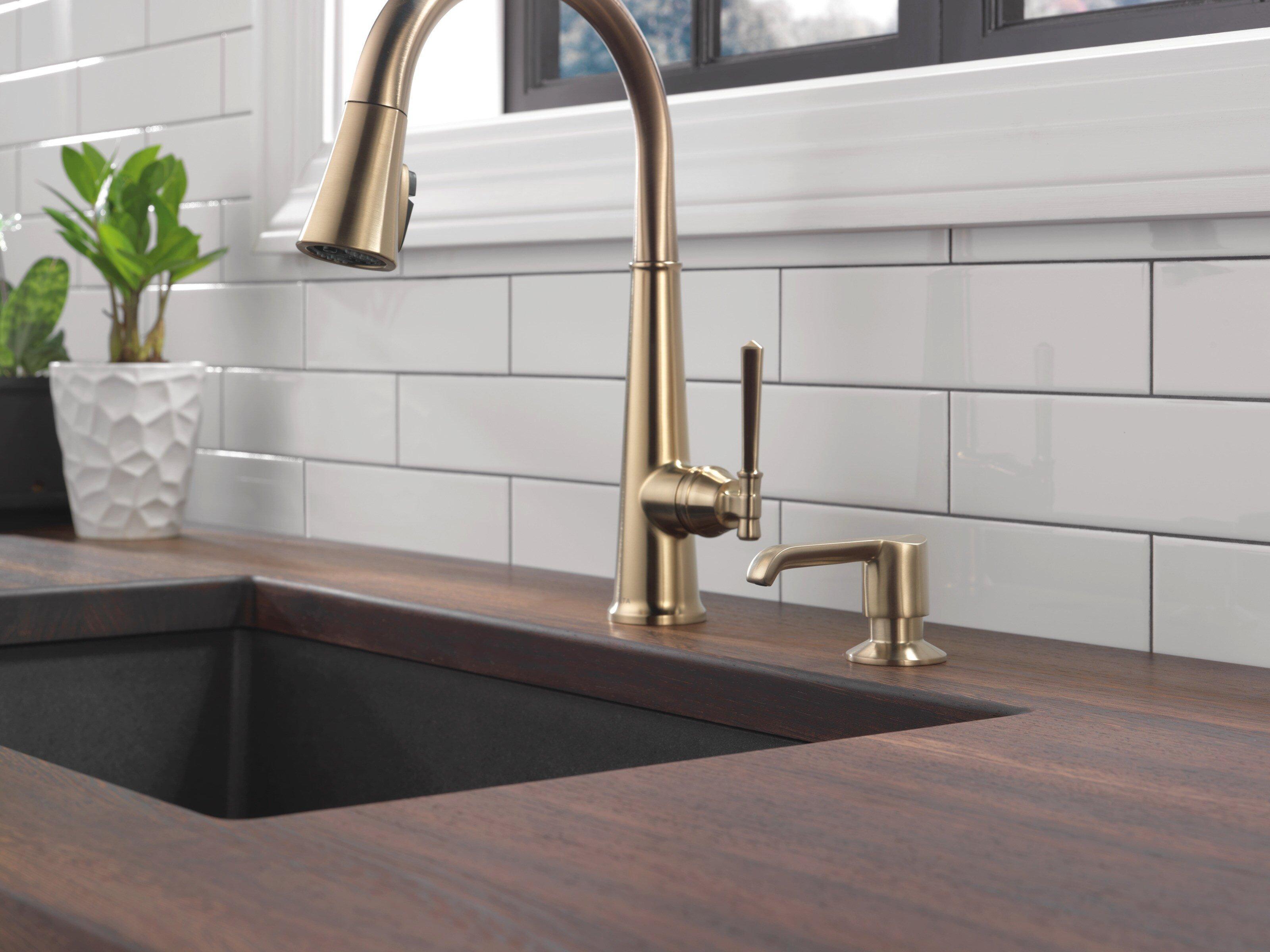 Delta Faucet Lumicoat Champagne Bronze 2-5/8 in. 13 oz. Kitchen Soap Dispenser 