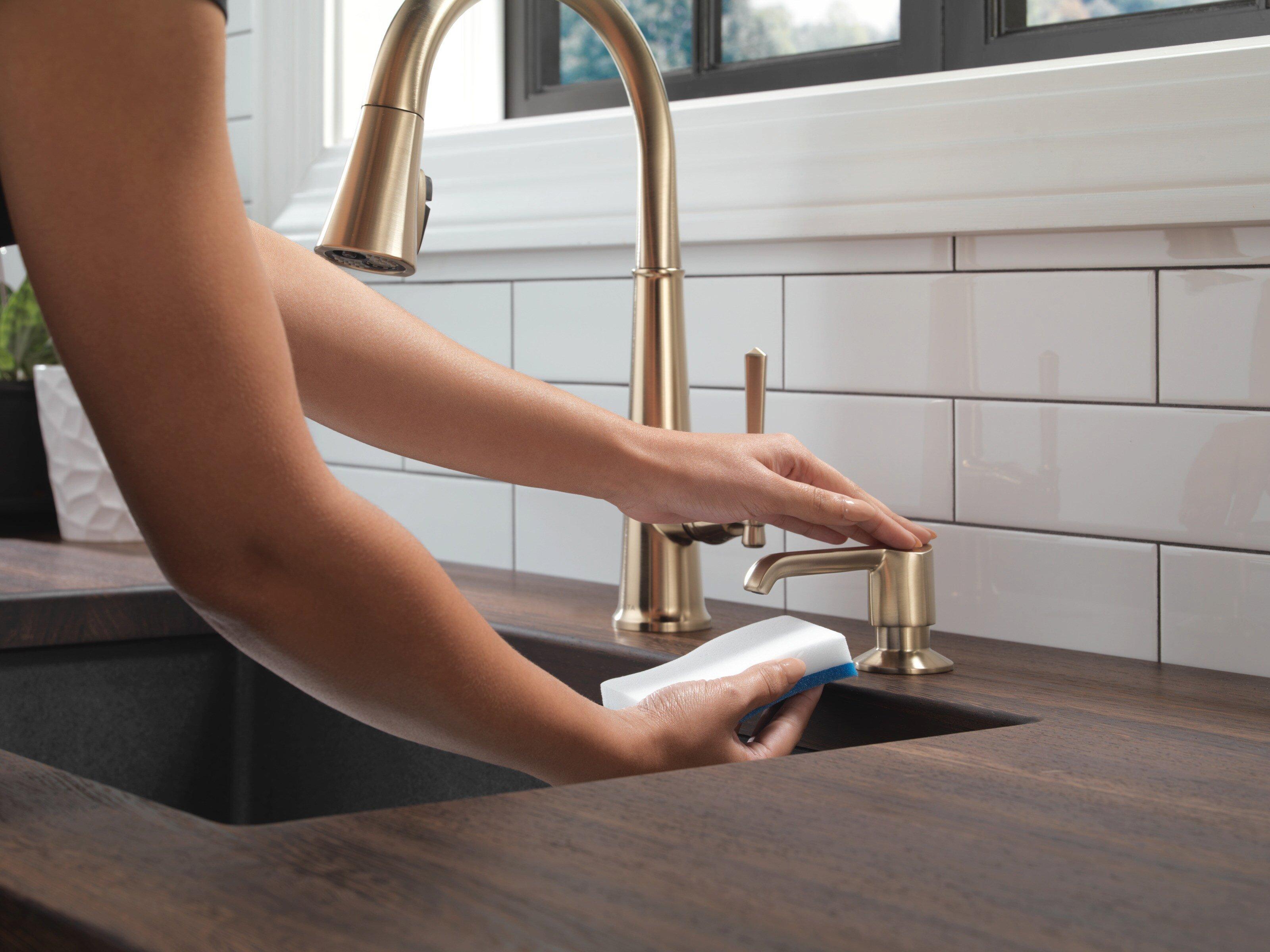 Delta Faucet Lumicoat Champagne Bronze 2-5/8 in. 13 oz. Kitchen Soap Dispenser 