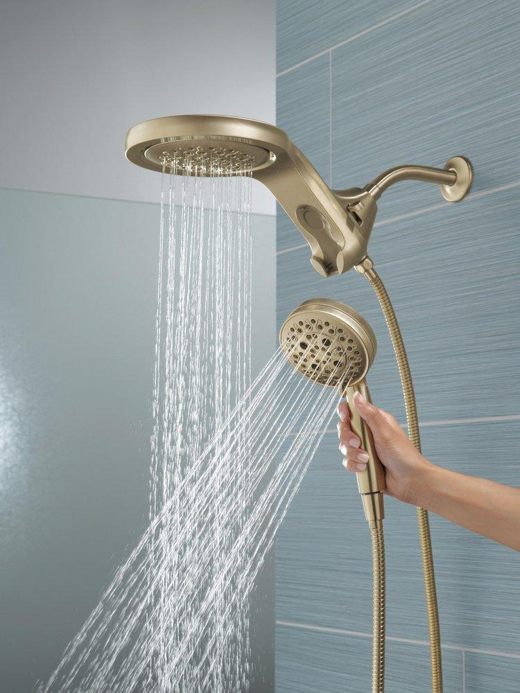 Delta Faucet Lumicoat Champagne Bronze Multi Function Hand Shower 