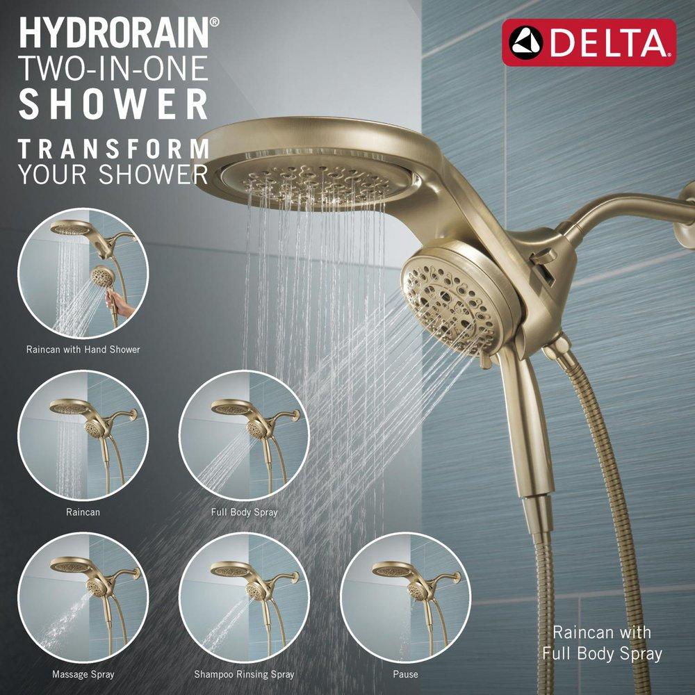 Delta Faucet Lumicoat Champagne Bronze Multi Function Hand Shower 