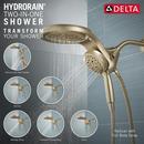 Delta Faucet Lumicoat Champagne Bronze Multi Function Hand Shower 