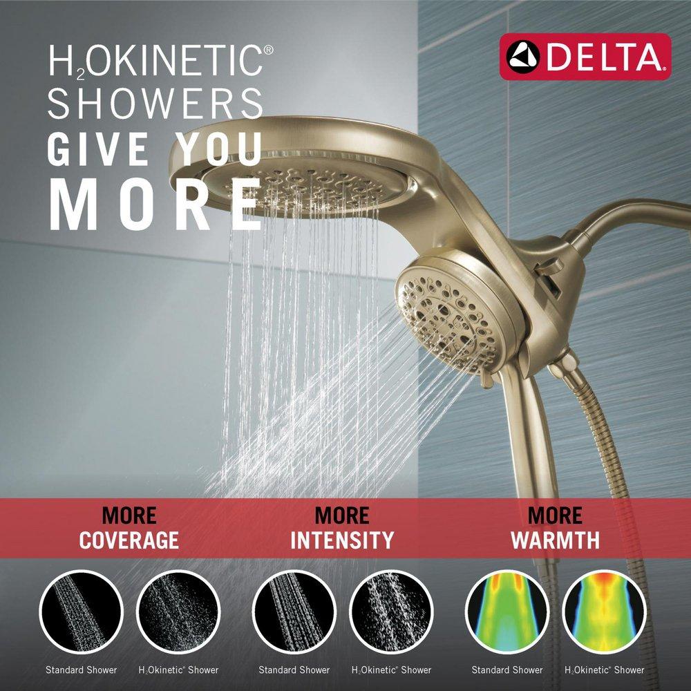 Delta Faucet Lumicoat Champagne Bronze Multi Function Hand Shower 