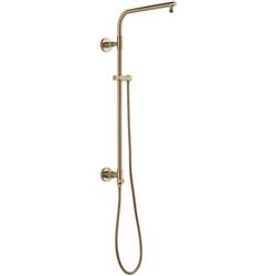 26 in. Shower Rail with Hose in Lumicoat Champagne Bronze