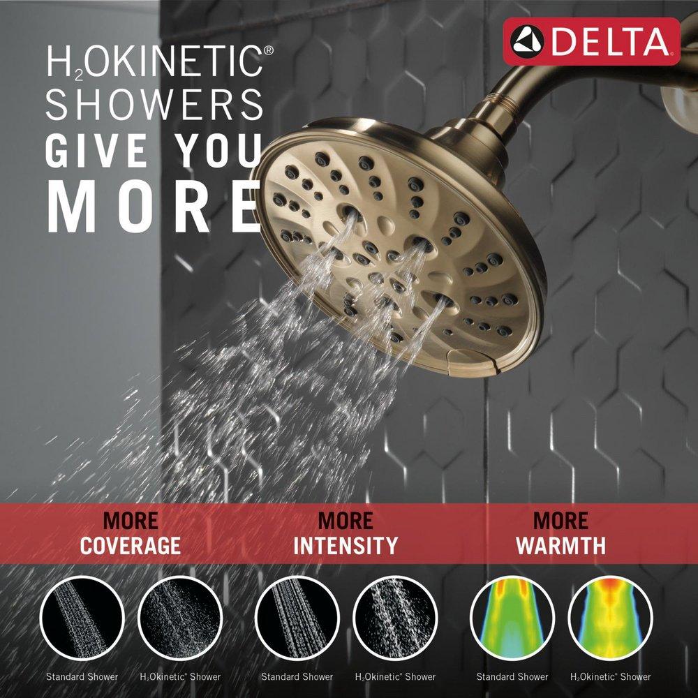 Delta Faucet Lumicoat Champagne Bronze Multi Function Showerhead 