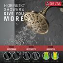Delta Faucet Lumicoat Champagne Bronze Multi Function Showerhead 