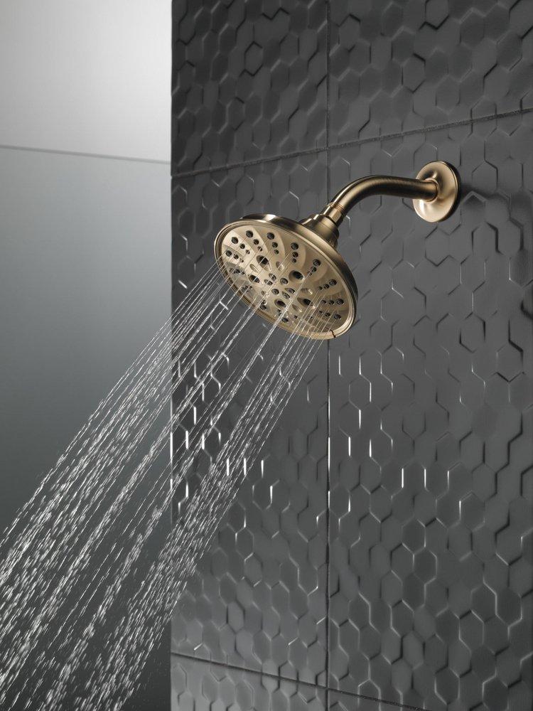 Delta Faucet Lumicoat Champagne Bronze Multi Function Showerhead 