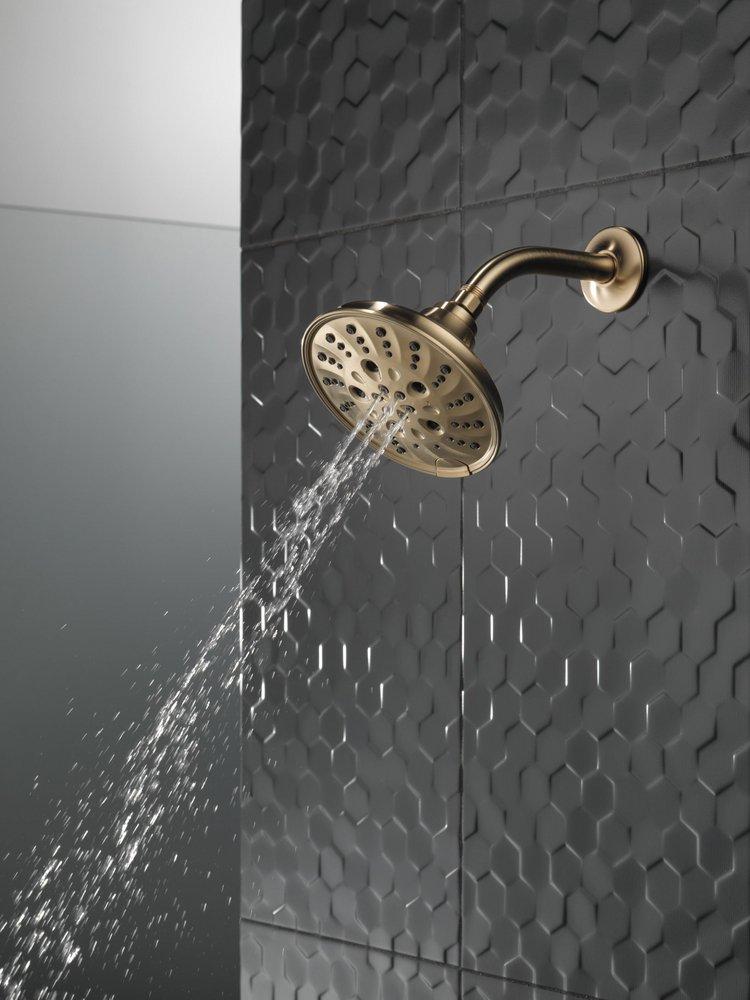 Delta Faucet Lumicoat Champagne Bronze Multi Function Showerhead 