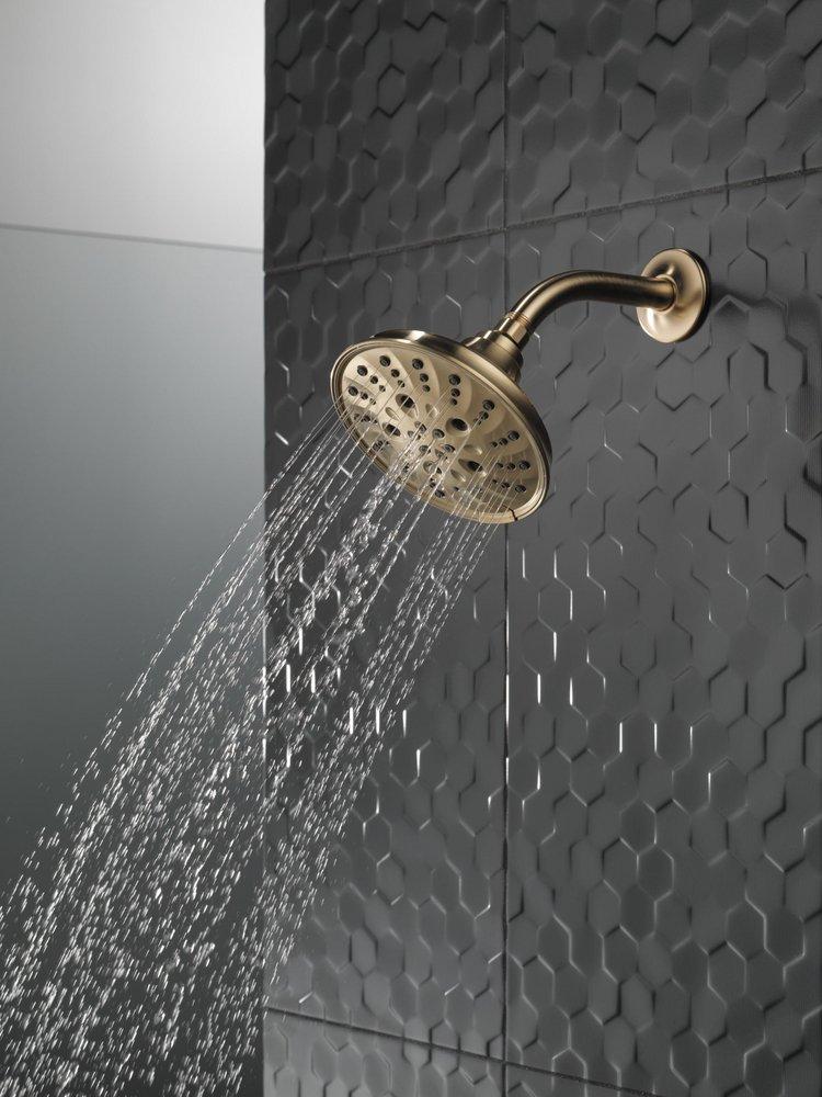 Delta Faucet Lumicoat Champagne Bronze Multi Function Showerhead 