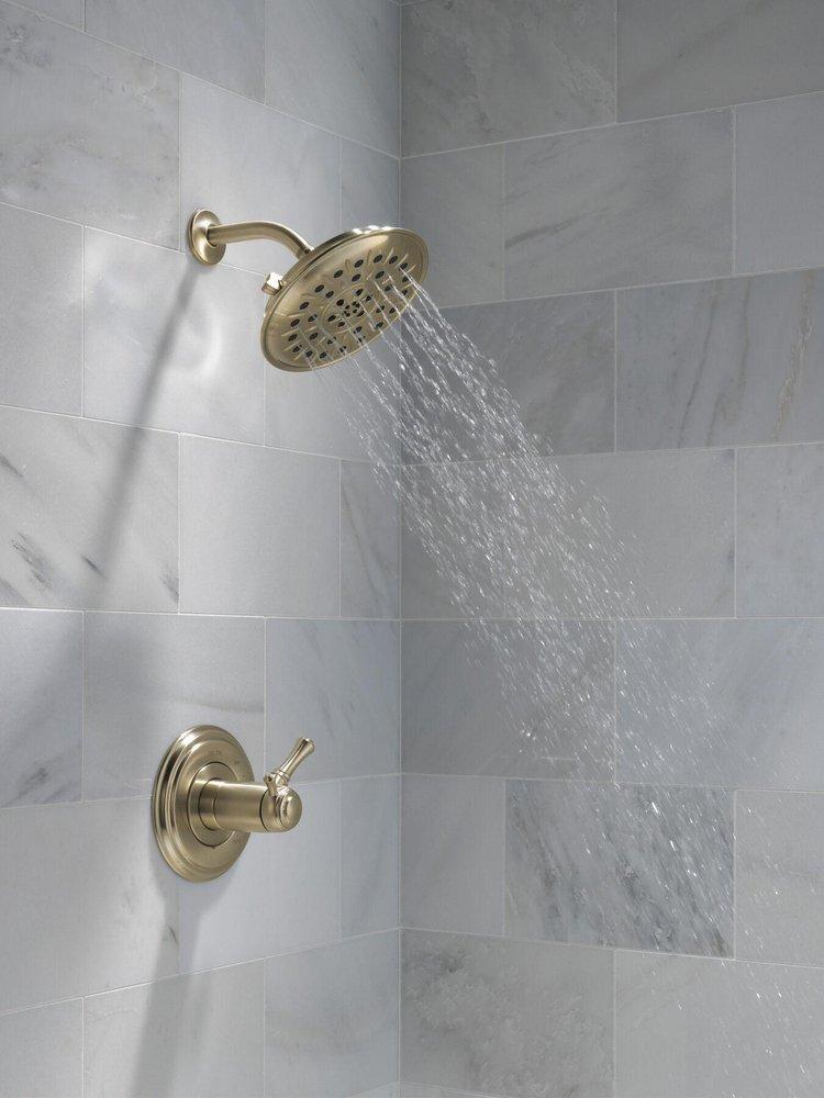 Delta Faucet Lumicoat Polished Nickel Multi Function Showerhead 