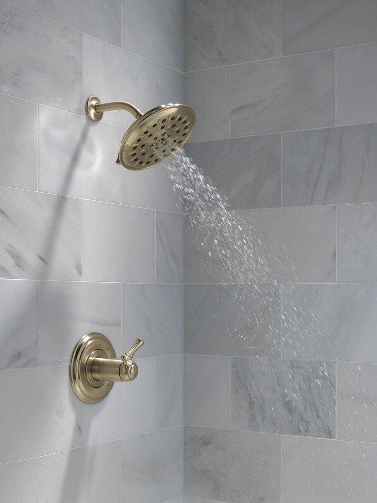 Delta Faucet Lumicoat Polished Nickel Multi Function Showerhead 